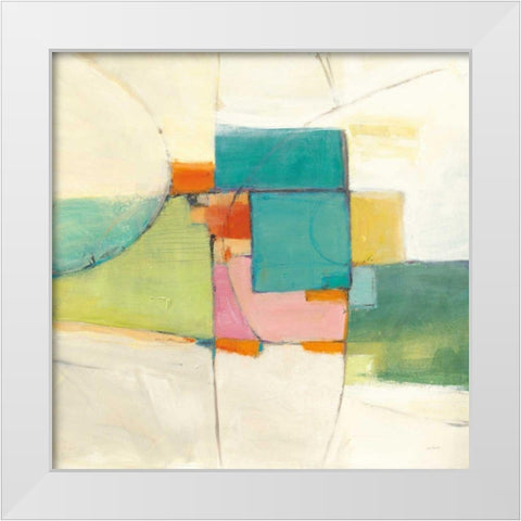 Aero White Modern Wood Framed Art Print by Schick, Mike