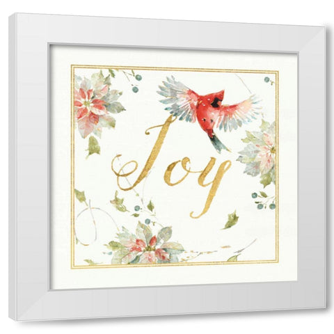 Dancing Bird II White Modern Wood Framed Art Print by Audit, Lisa