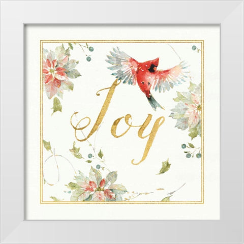 Dancing Bird II White Modern Wood Framed Art Print by Audit, Lisa