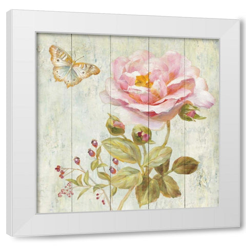 Natural Flora II White Modern Wood Framed Art Print by Nai, Danhui