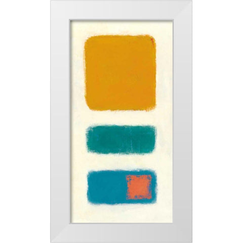 Isole Panel II White Modern Wood Framed Art Print by Schick, Mike