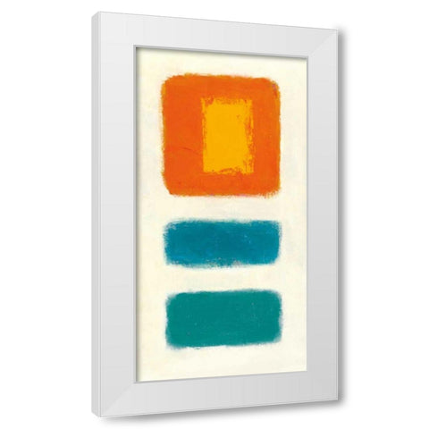 Isole Panel III White Modern Wood Framed Art Print by Schick, Mike