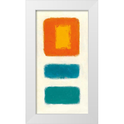 Isole Panel III White Modern Wood Framed Art Print by Schick, Mike