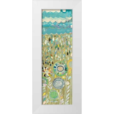 After the Rain III White Modern Wood Framed Art Print by Boggs, Candra