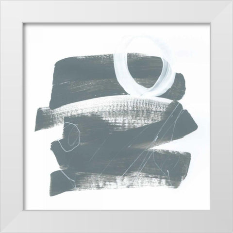 Gray and White IX White Modern Wood Framed Art Print by Schick, Mike