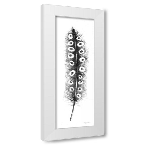 Spirit Feather VIIIa White Modern Wood Framed Art Print by Tillmon, Avery