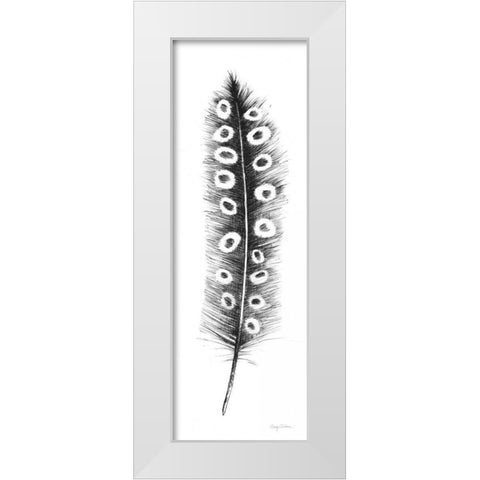 Spirit Feather VIIIa White Modern Wood Framed Art Print by Tillmon, Avery