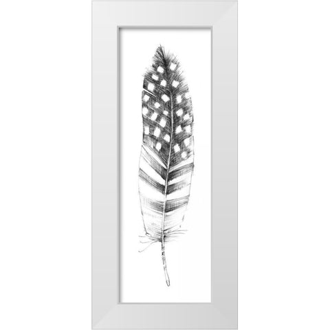 Spirit Feather VIIIb White Modern Wood Framed Art Print by Tillmon, Avery