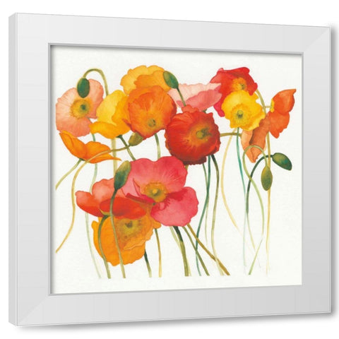 Fall Icelands Sq Crop White Modern Wood Framed Art Print by Novak, Shirley