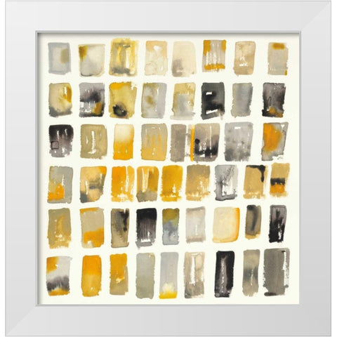 City Windows I White Modern Wood Framed Art Print by Novak, Shirley