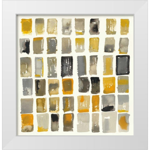 City Windows II White Modern Wood Framed Art Print by Novak, Shirley