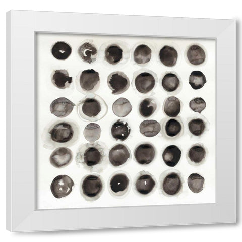 Roundabout White Modern Wood Framed Art Print by Novak, Shirley