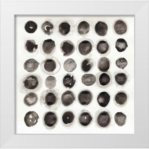 Roundabout White Modern Wood Framed Art Print by Novak, Shirley