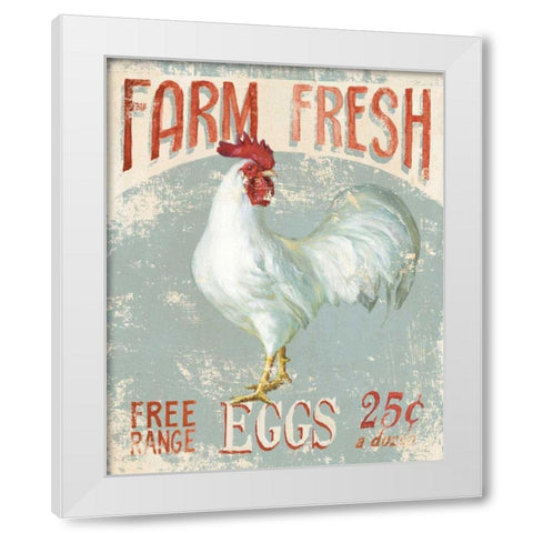 Farm Nostalgia III White Modern Wood Framed Art Print by Nai, Danhui