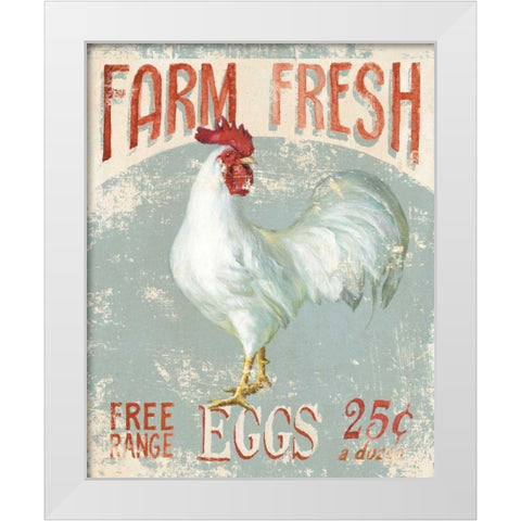Farm Nostalgia III White Modern Wood Framed Art Print by Nai, Danhui
