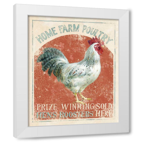 Farm Nostalgia IV White Modern Wood Framed Art Print by Nai, Danhui