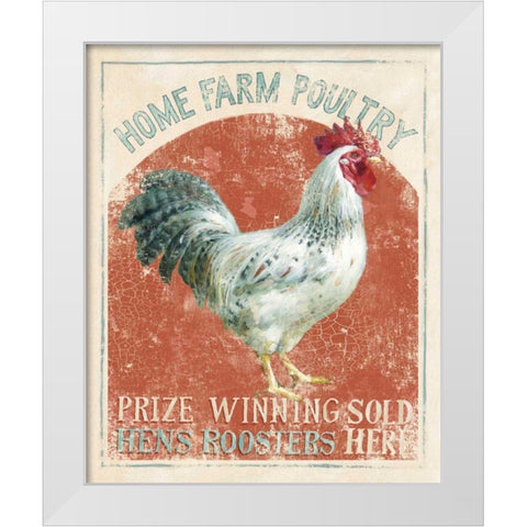 Farm Nostalgia IV White Modern Wood Framed Art Print by Nai, Danhui