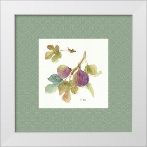 Orchard Bloom III Border White Modern Wood Framed Art Print by Audit, Lisa