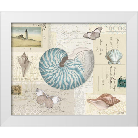 Beach Wonders I White Modern Wood Framed Art Print by Pertiet, Katie