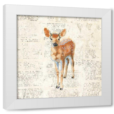 Into the Woods III no Border White Modern Wood Framed Art Print by Adams, Emily