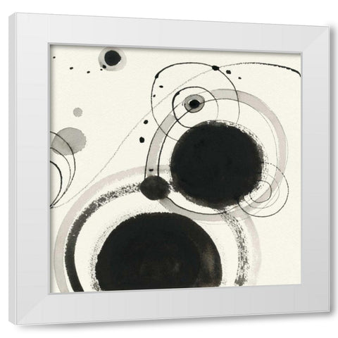 Planetary III White Modern Wood Framed Art Print by Novak, Shirley