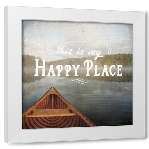 Calm Waters II no Triangles White Modern Wood Framed Art Print by Aiken, Jess