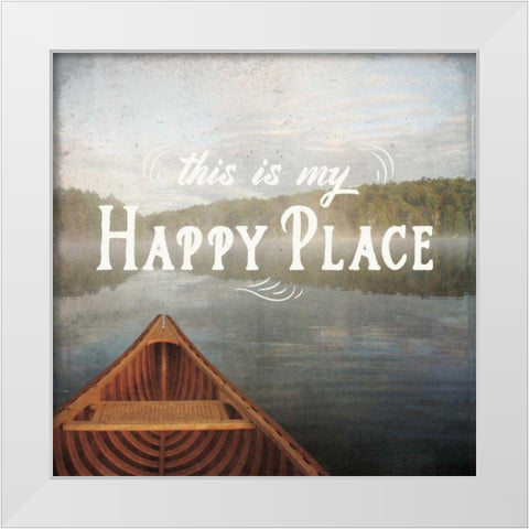 Calm Waters II no Triangles White Modern Wood Framed Art Print by Aiken, Jess