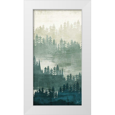 Mountainscape Panel II White Modern Wood Framed Art Print by Mullan, Michael