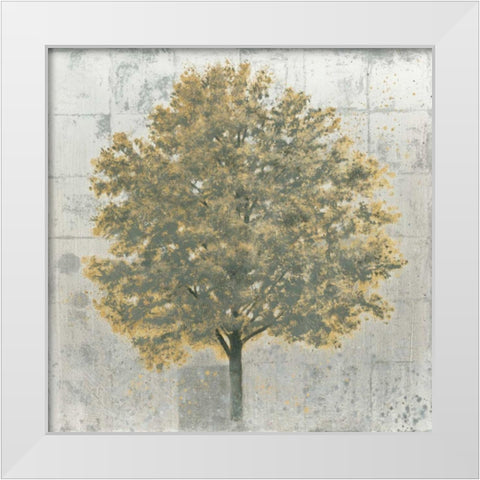 Neutrality Gold White Modern Wood Framed Art Print by Wiens, James