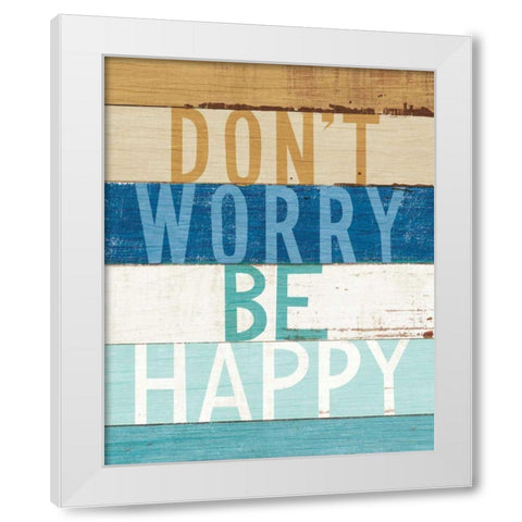 Beachscape Inspiration VI White Modern Wood Framed Art Print by Mullan, Michael