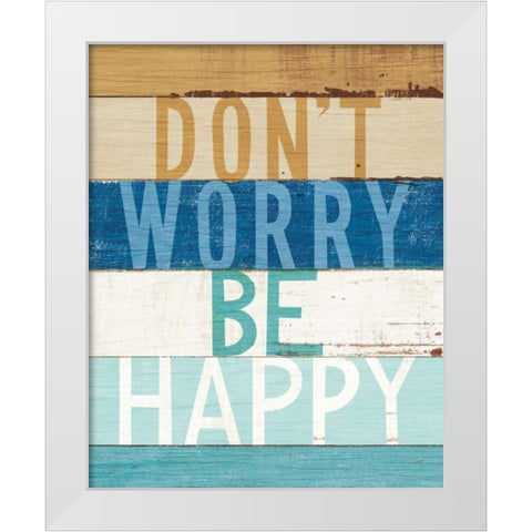 Beachscape Inspiration VI White Modern Wood Framed Art Print by Mullan, Michael