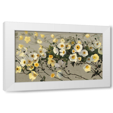 Breezes Gray Crop White Modern Wood Framed Art Print by Novak, Shirley