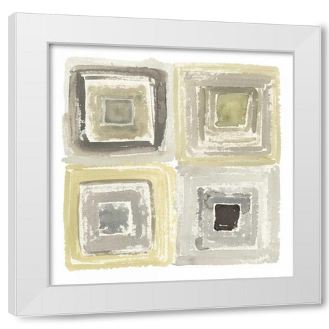 Tunnels IV White Modern Wood Framed Art Print by Novak, Shirley