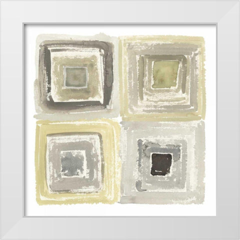 Tunnels IV White Modern Wood Framed Art Print by Novak, Shirley