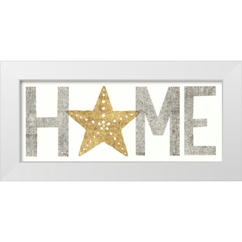 Under Sea Treasures Home Gold Neutral White Modern Wood Framed Art Print by Mullan, Michael