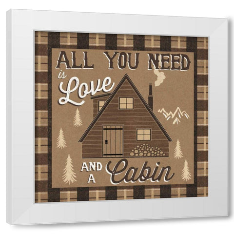 The Great Outdoors III White Modern Wood Framed Art Print by Marshall, Laura