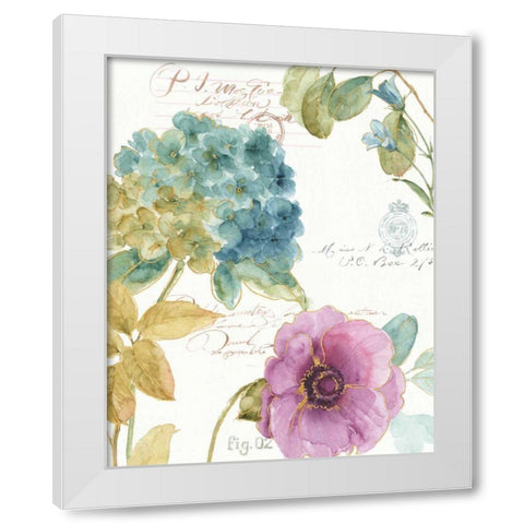 Rainbow Seeds Botanical I White Modern Wood Framed Art Print by Audit, Lisa