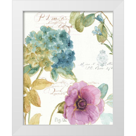 Rainbow Seeds Botanical I White Modern Wood Framed Art Print by Audit, Lisa