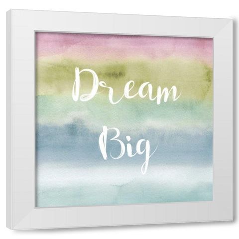 Rainbow Seeds Painted Pattern XIV Cool Dream White Modern Wood Framed Art Print by Audit, Lisa