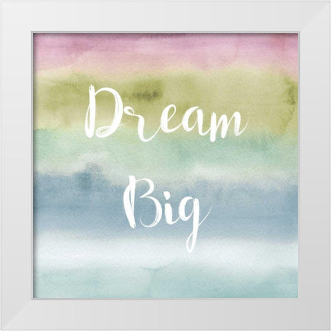 Rainbow Seeds Painted Pattern XIV Cool Dream White Modern Wood Framed Art Print by Audit, Lisa