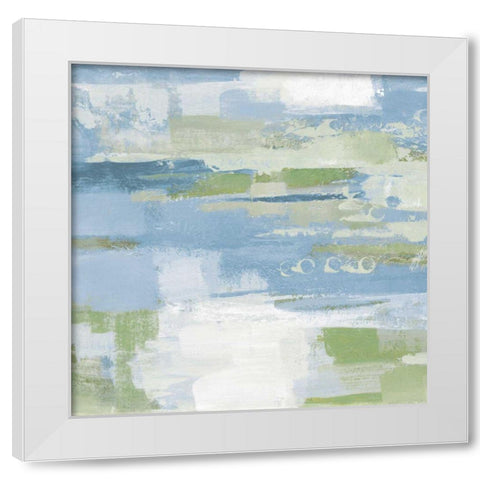 Urban Walkway II Blue and Green White Modern Wood Framed Art Print by Vassileva, Silvia
