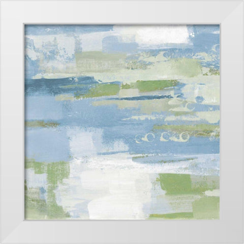 Urban Walkway II Blue and Green White Modern Wood Framed Art Print by Vassileva, Silvia