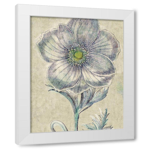 Belle Fleur II Crop Linen White Modern Wood Framed Art Print by Schlabach, Sue