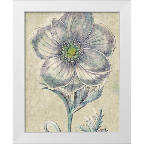 Belle Fleur II Crop Linen White Modern Wood Framed Art Print by Schlabach, Sue