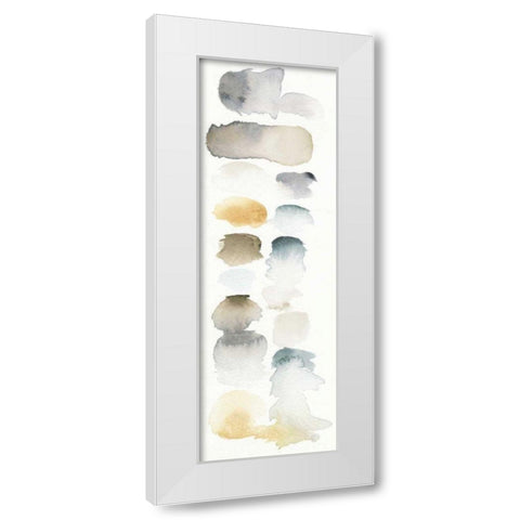 Watercolor Swatch Panel Neutral I White Modern Wood Framed Art Print by Elyse, DeNeige