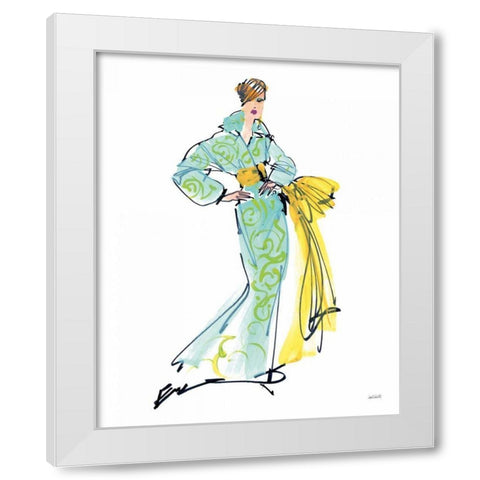 Colorful Fashion I White Modern Wood Framed Art Print by Tavoletti, Anne