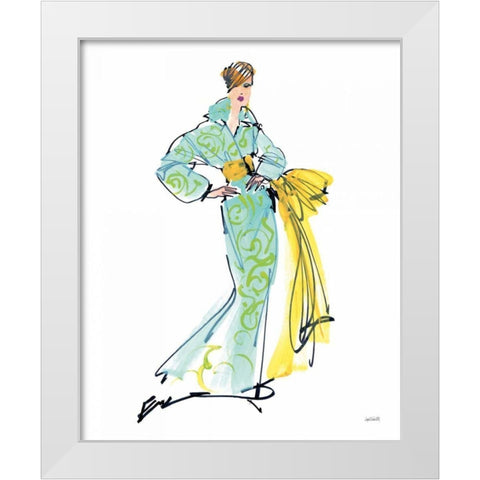 Colorful Fashion I White Modern Wood Framed Art Print by Tavoletti, Anne