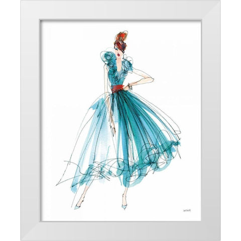Colorful Fashion II White Modern Wood Framed Art Print by Tavoletti, Anne