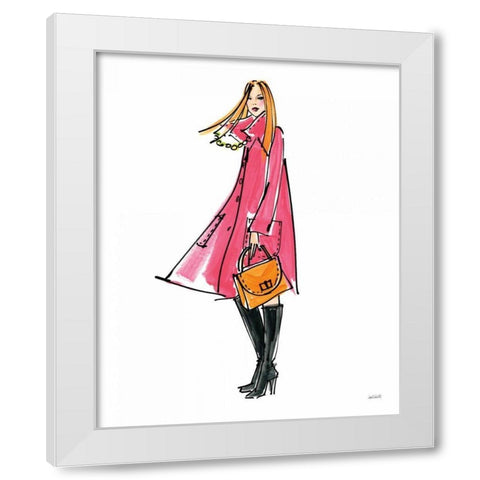Colorful Fashion III White Modern Wood Framed Art Print by Tavoletti, Anne