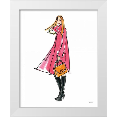 Colorful Fashion III White Modern Wood Framed Art Print by Tavoletti, Anne